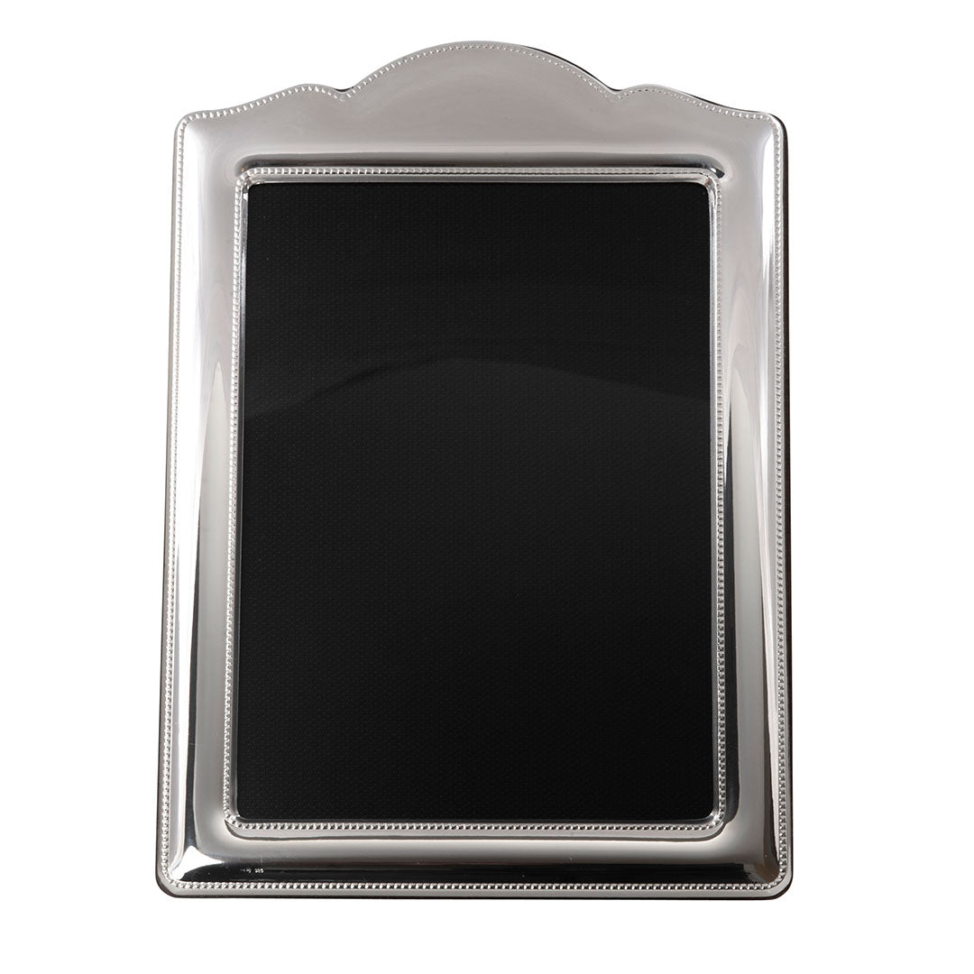 Sterling Silver Beaded Vanity Border Picture Frame 5x7