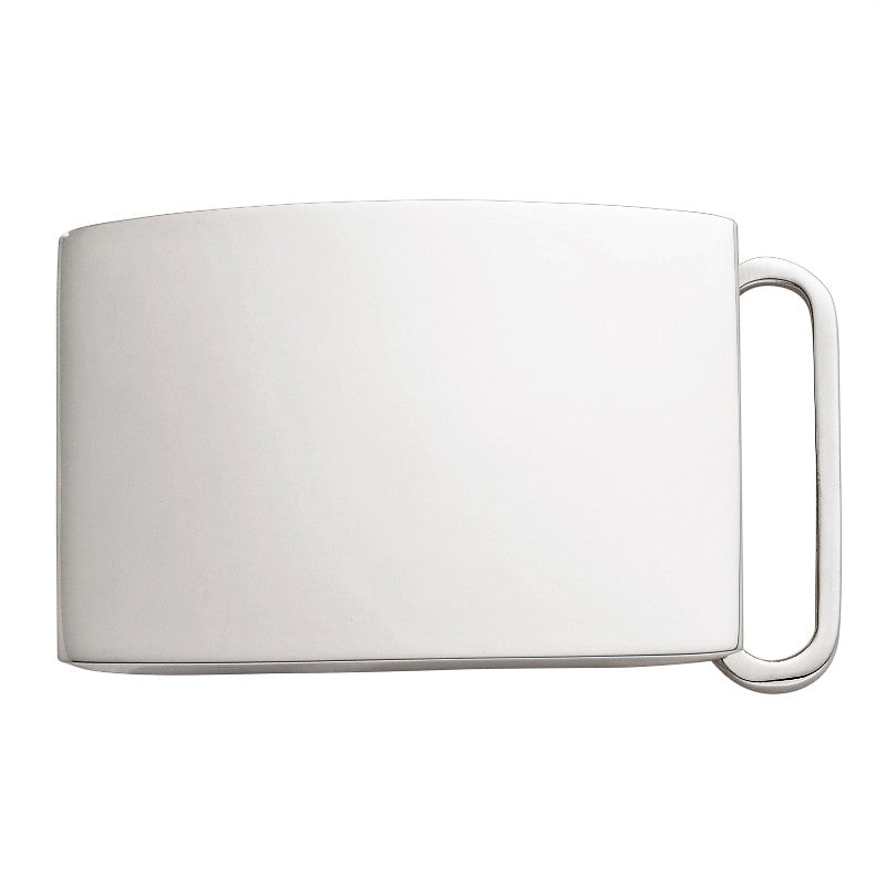 Plain Sterling Silver Belt Buckle 1-1/8" 30mm