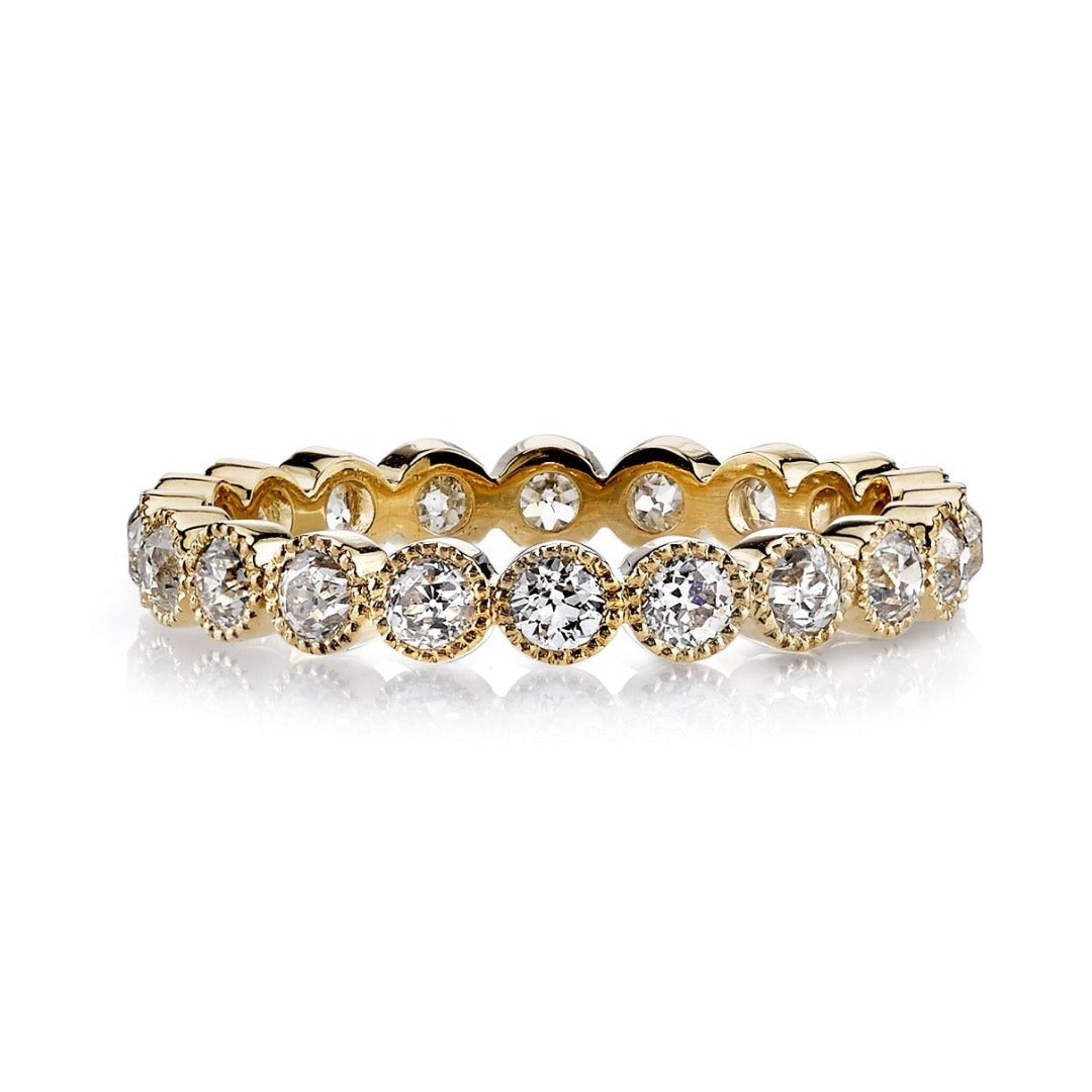 Single Stone Small Gabby Band 18K Yellow Gold