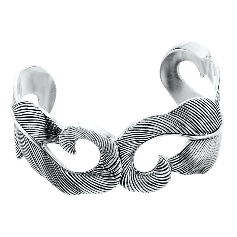 Grainger McKoy Sterling Silver Mallard Feather Cuff