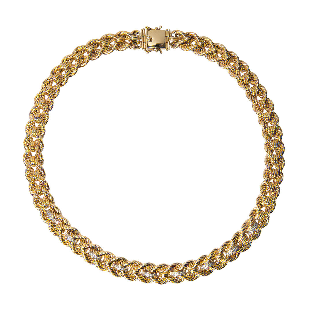 The Petite Club Necklace with Diamonds