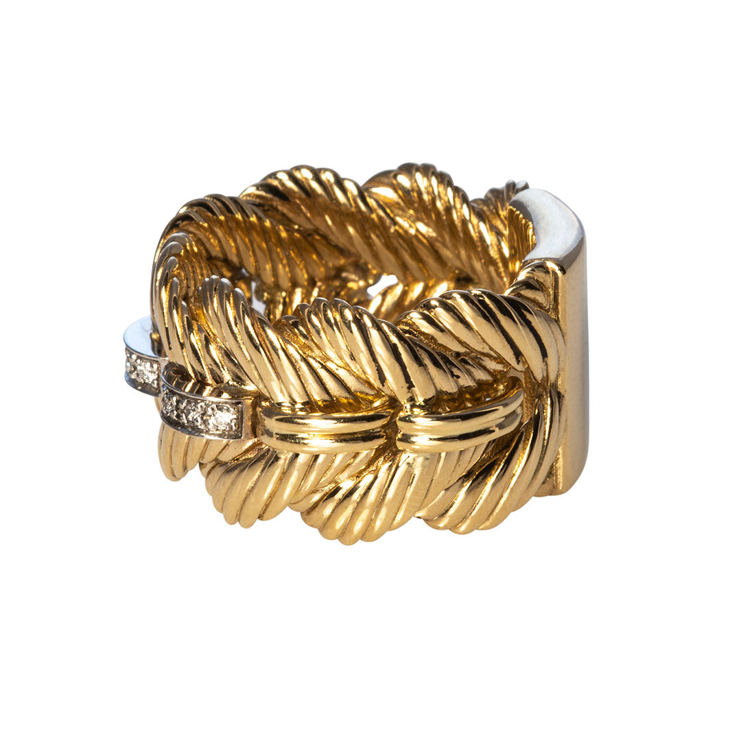 The Club Ring with Diamonds