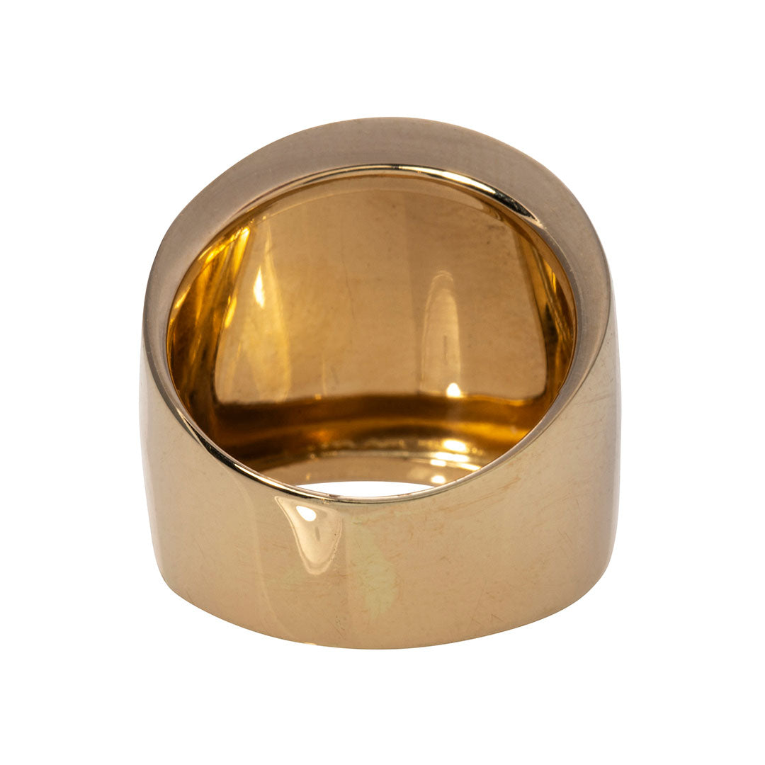 Engraved Cypher 14K Gold Ring