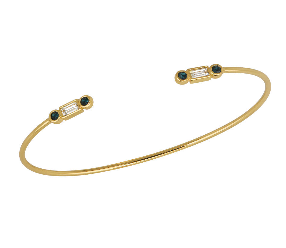 Goldbug December Birthstone Cuff Bangle