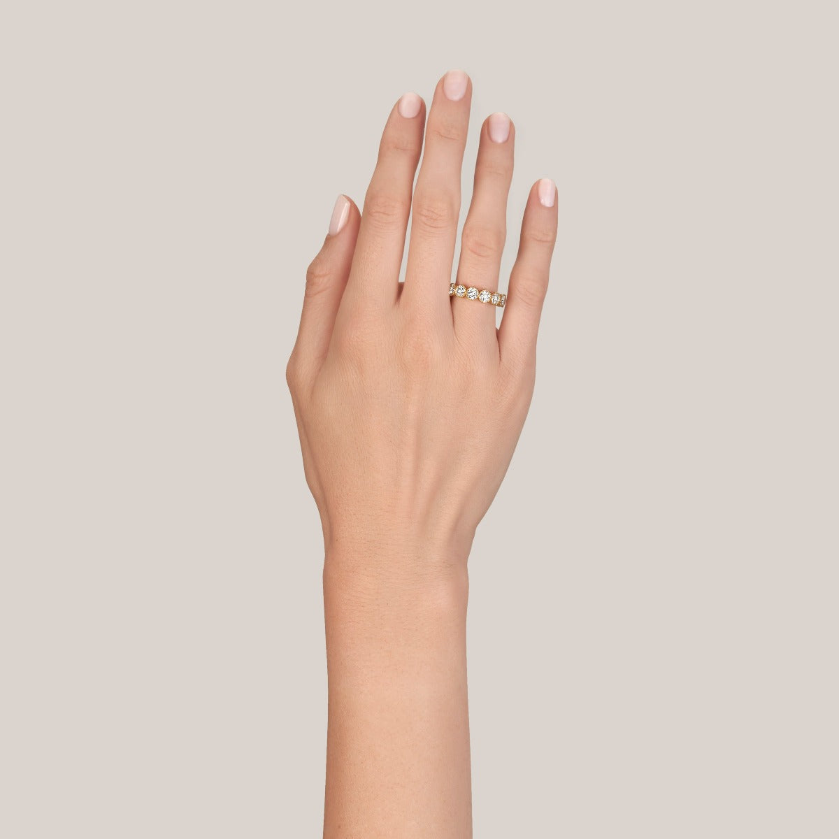 Single Stone Large Gabby Half Band