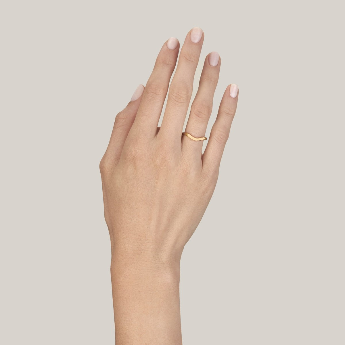 Single Stone 18K Rose Gold Grace Band