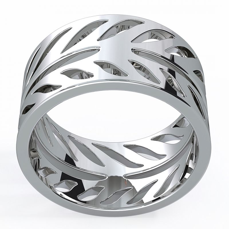 Grainger McKoy Hand Cut Sterling Silver Ring