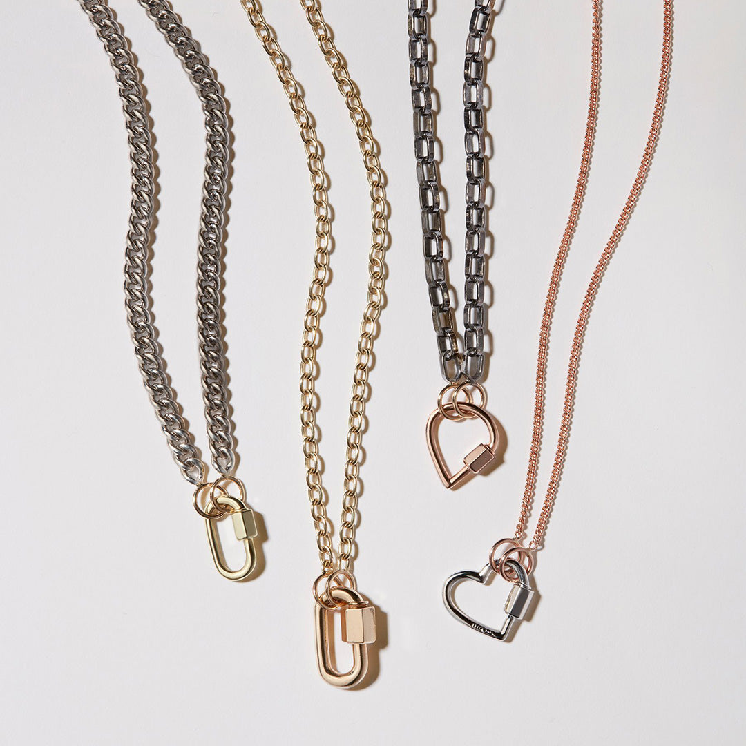 Marla Aaron Silver Heart Lock