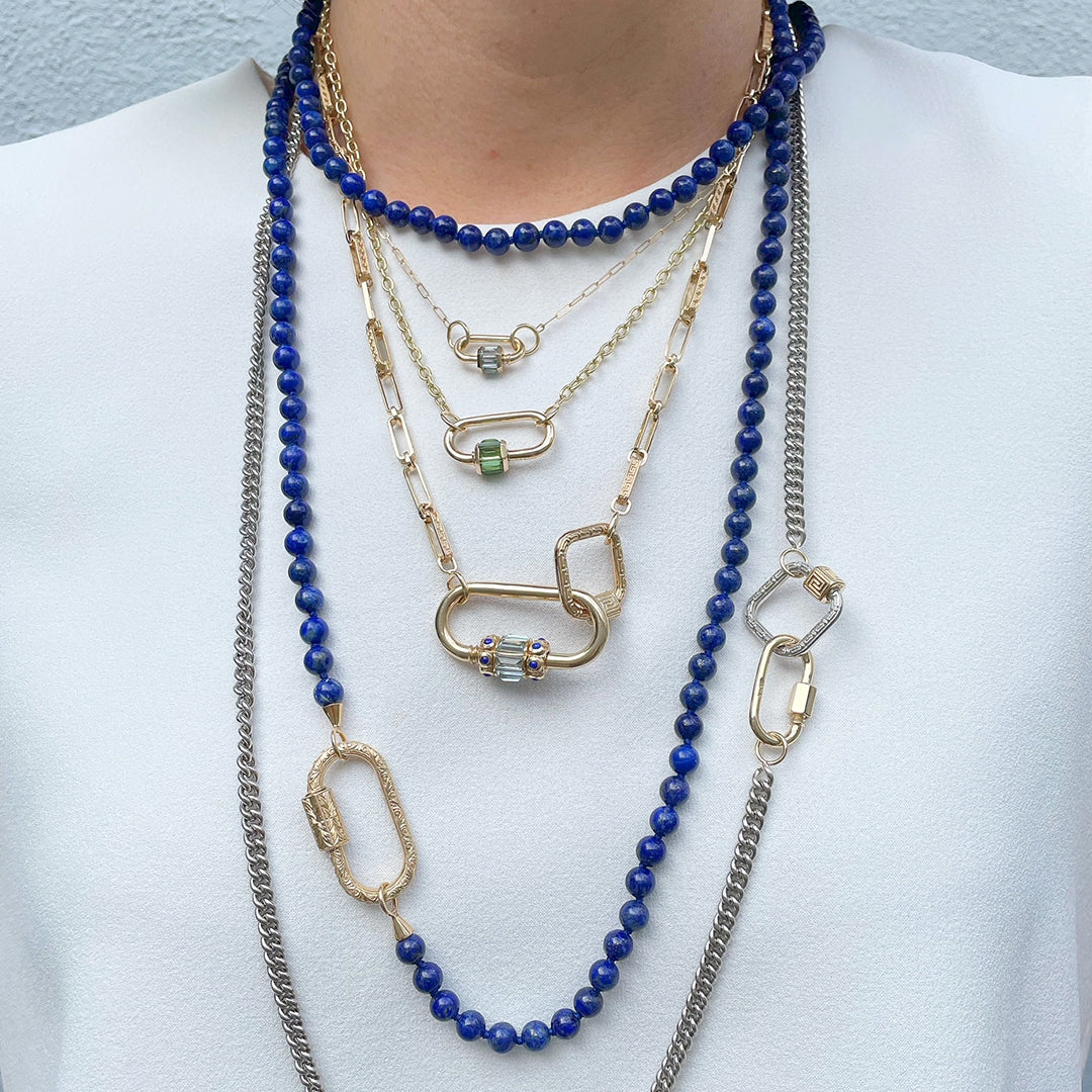 Marla Aaron 14K Gold Meander Lock