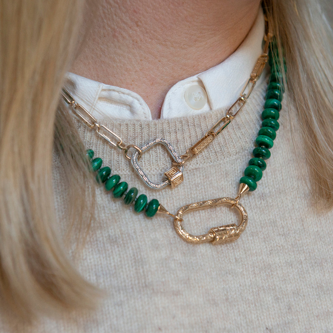 Marla Aaron 14K Gold Meander Lock