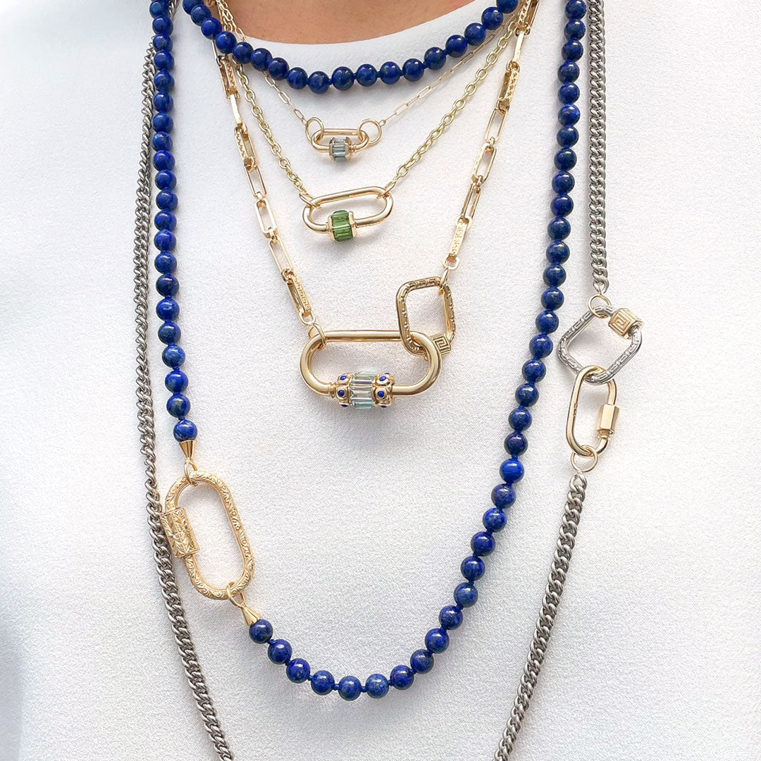 Marla Aaron 14K Yellow Gold Meander Chain Necklace