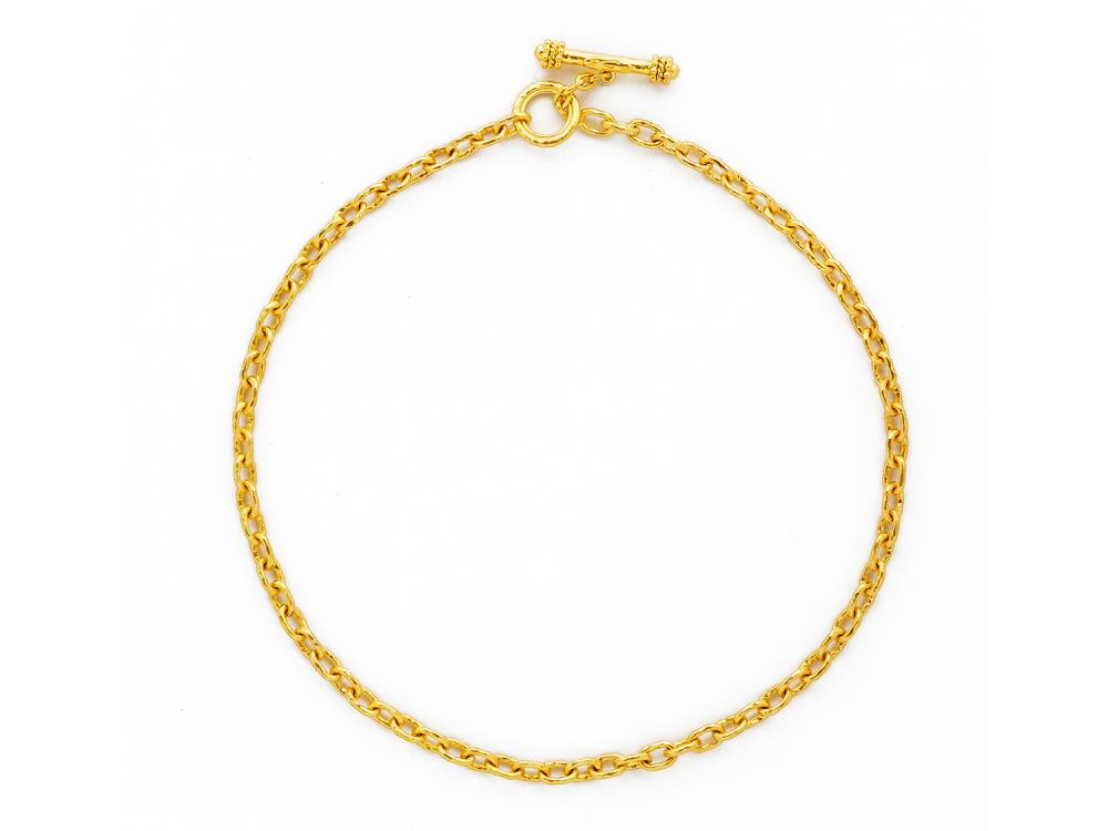 Elizabeth Locke Gold “Orvieto” Chain Link Necklace