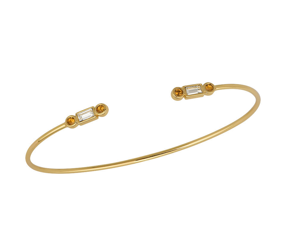 Goldbug November Birthstone Cuff Bangle