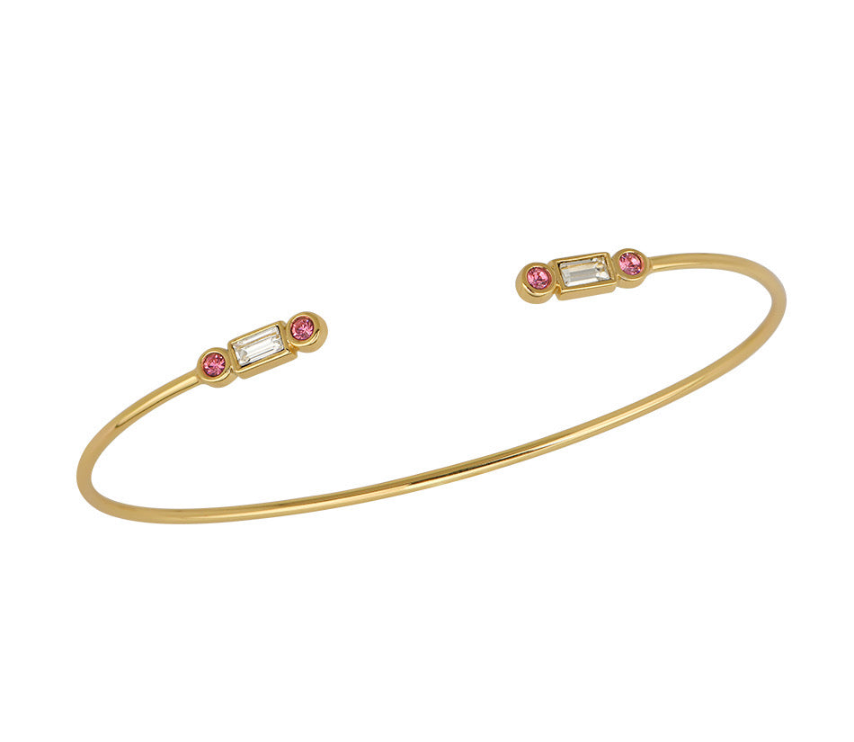Goldbug October Birthstone Cuff Bangle