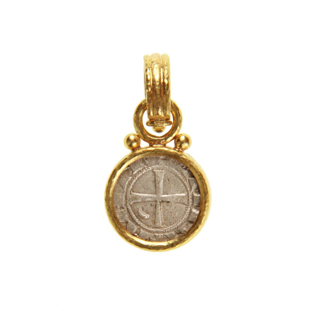 Elizabeth Locke Ancient Crusader Silver Coin Pendant