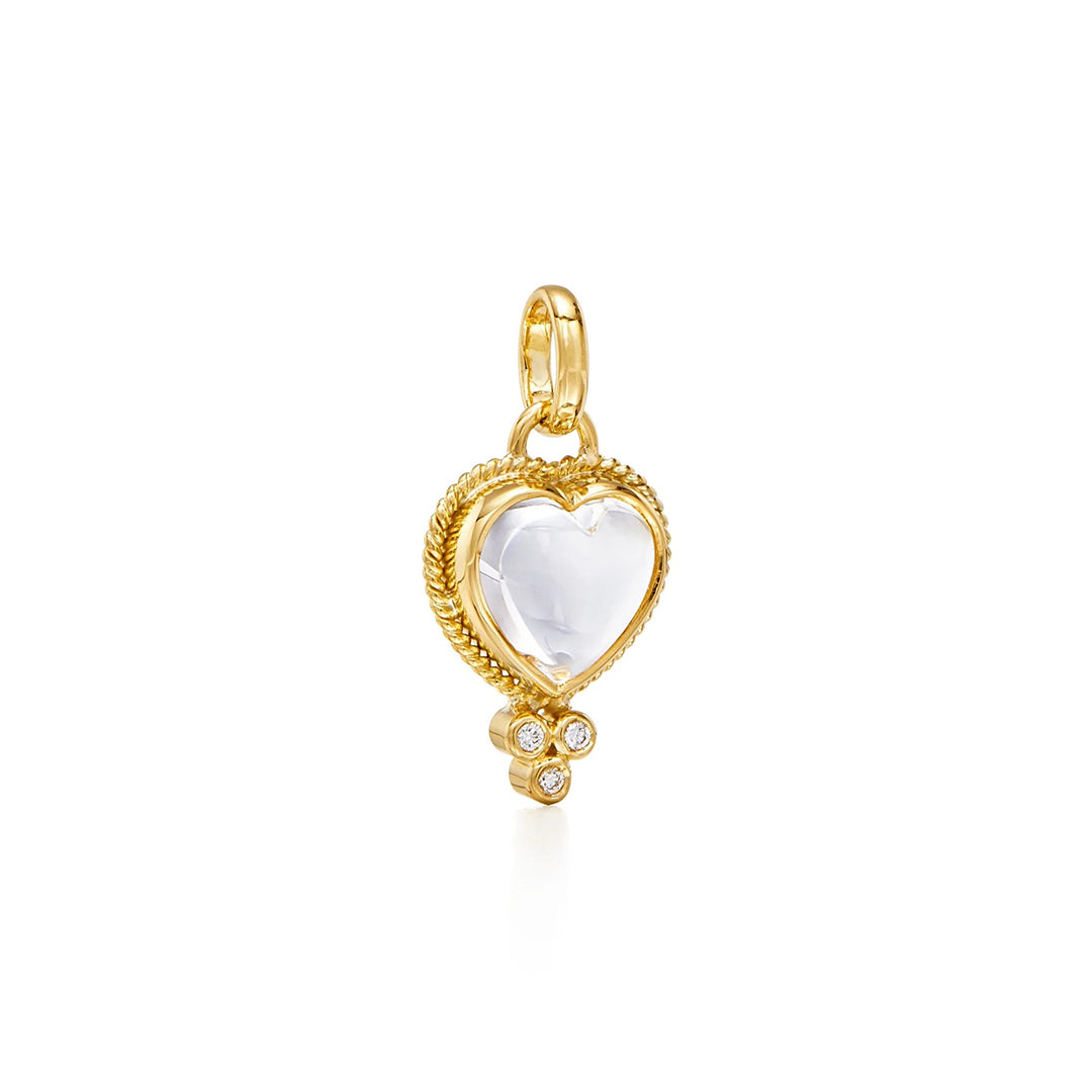 Temple St. Clair Rock Crystal Heart Pendant S