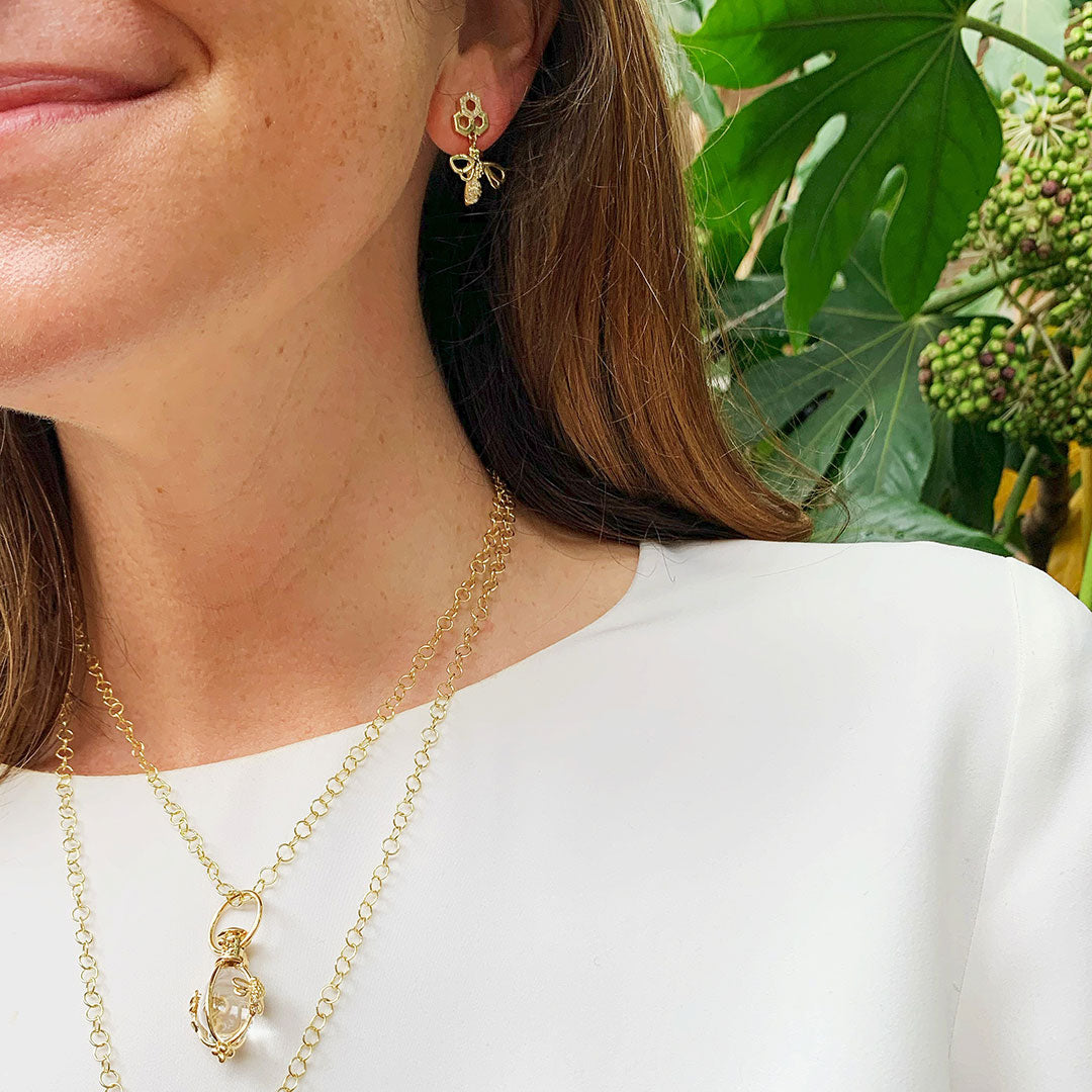 Temple St. Clair Bee Drop Earrings