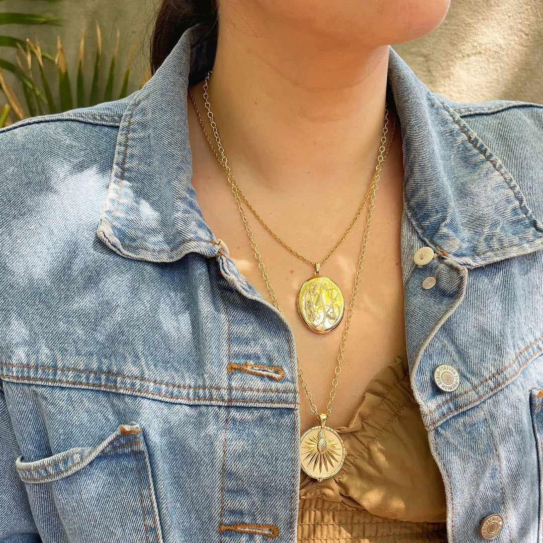 Jane Win Charleston Original Coin Pendant Necklace