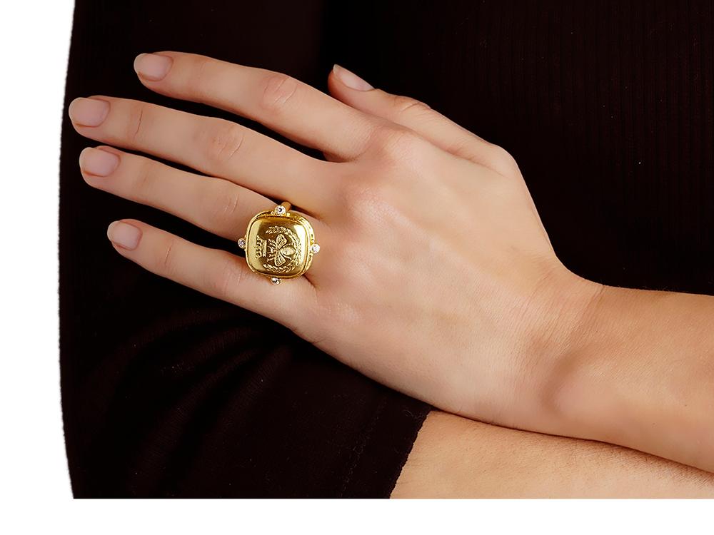Elizabeth Locke “Queen Bee” Diamond Ring