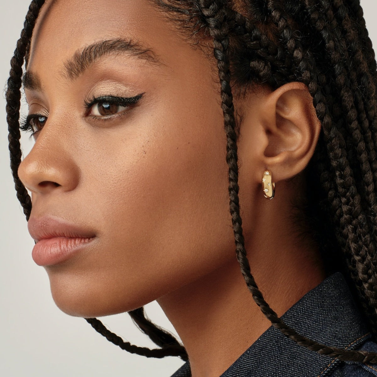 Temple St. Clair Small Cosmos Hoop Earrings