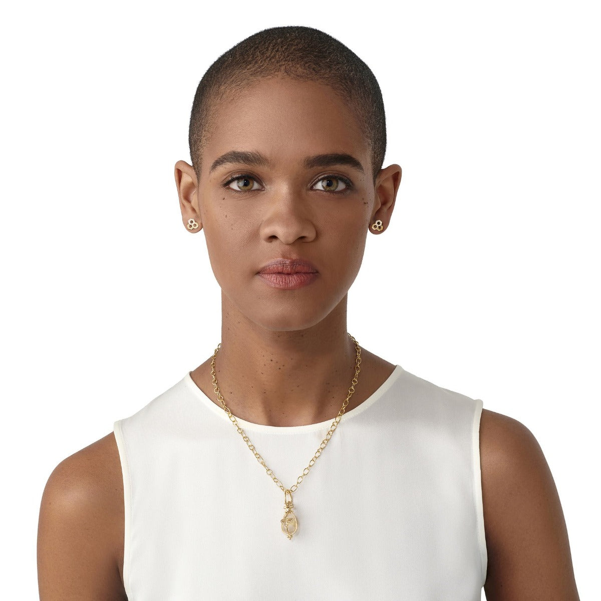 Temple St. Clair Small Bee Rock Crystal Amulet