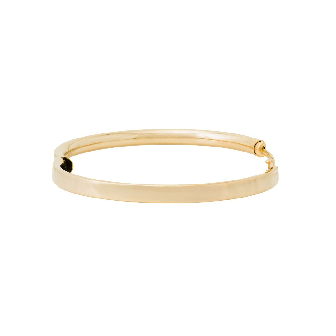 Baby 14K Yellow Gold Plain Bangle