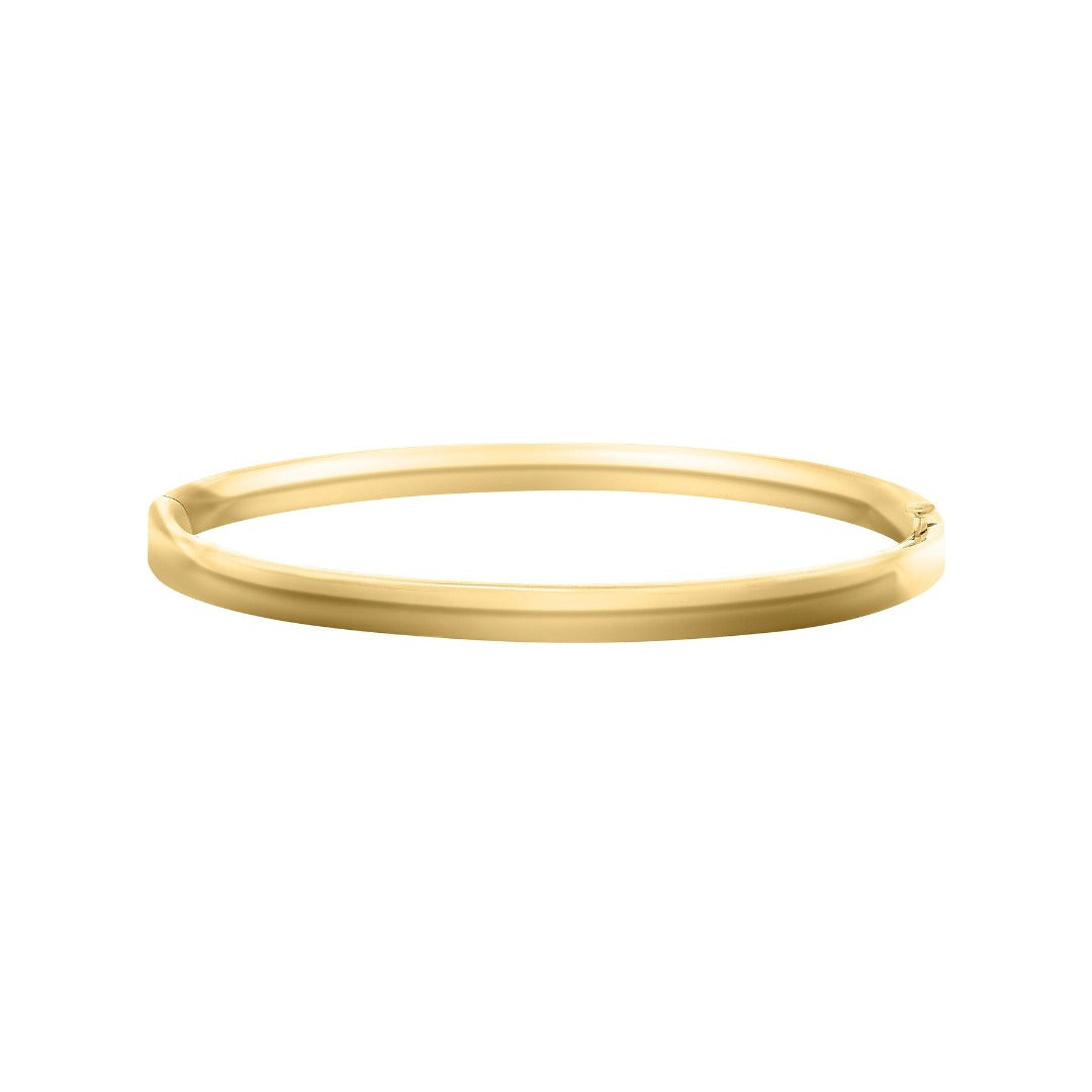Child 14K Yellow Gold Plain 5mm Bangle