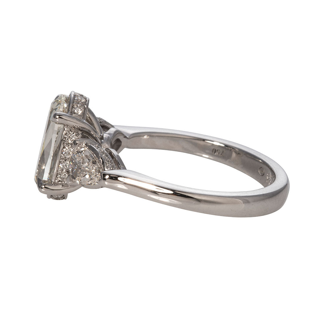 Christopher Designs L’Amour Crisscut Oval Diamond Engagement Ring