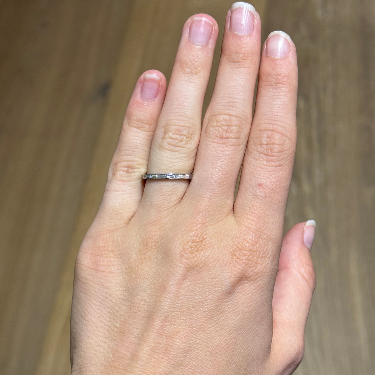 Single Stone Platinum Emma Band