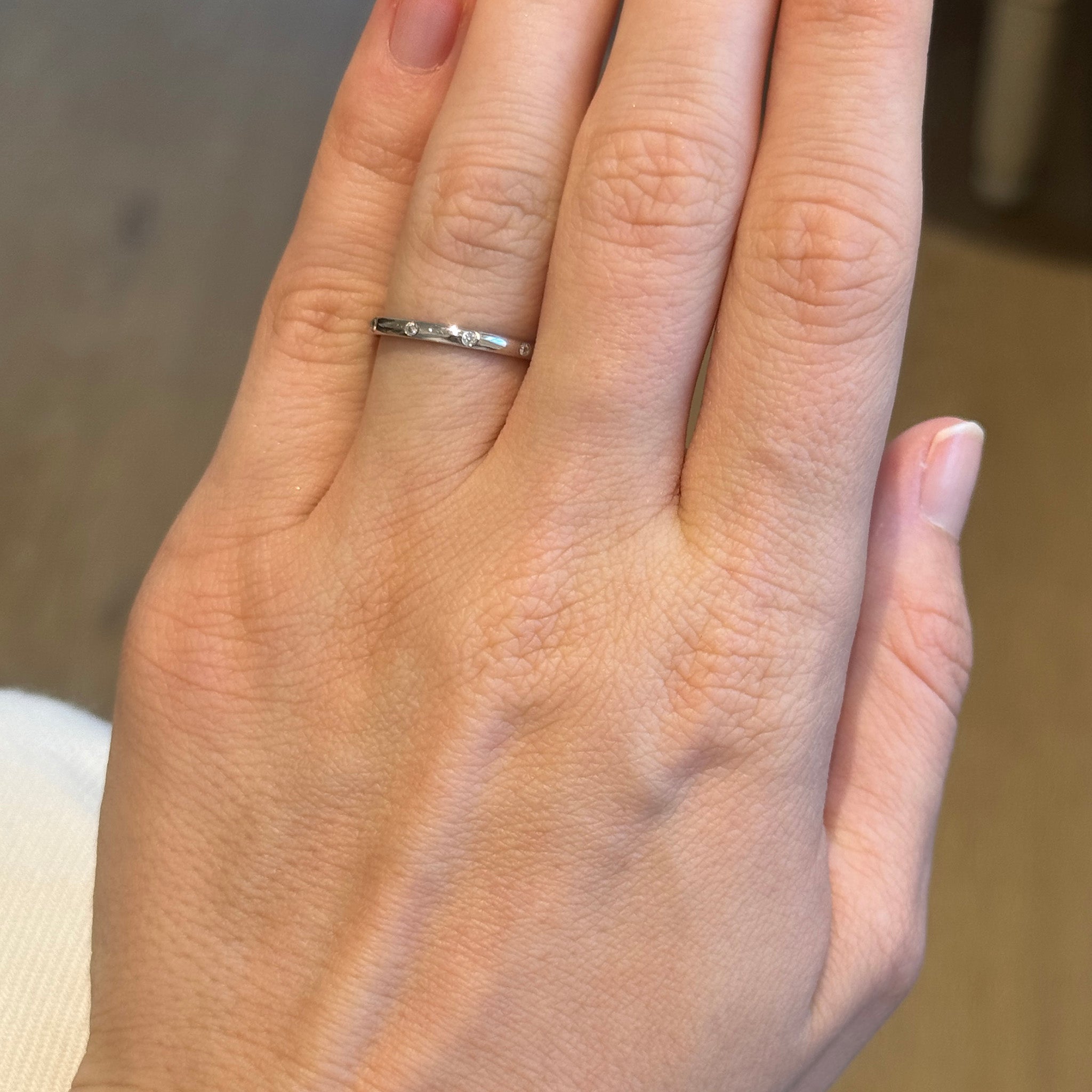 Diamond 14K White Gold Comfort Fit Band 2mm