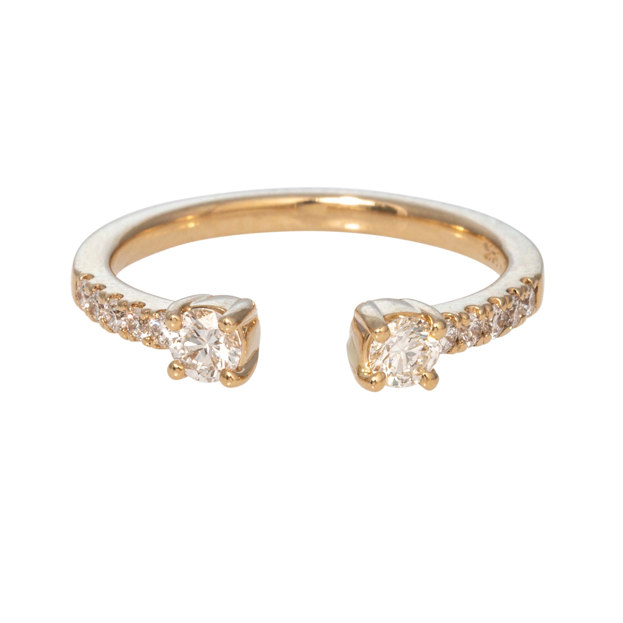 .37ctw Diamond Open 14K Yellow Gold Band