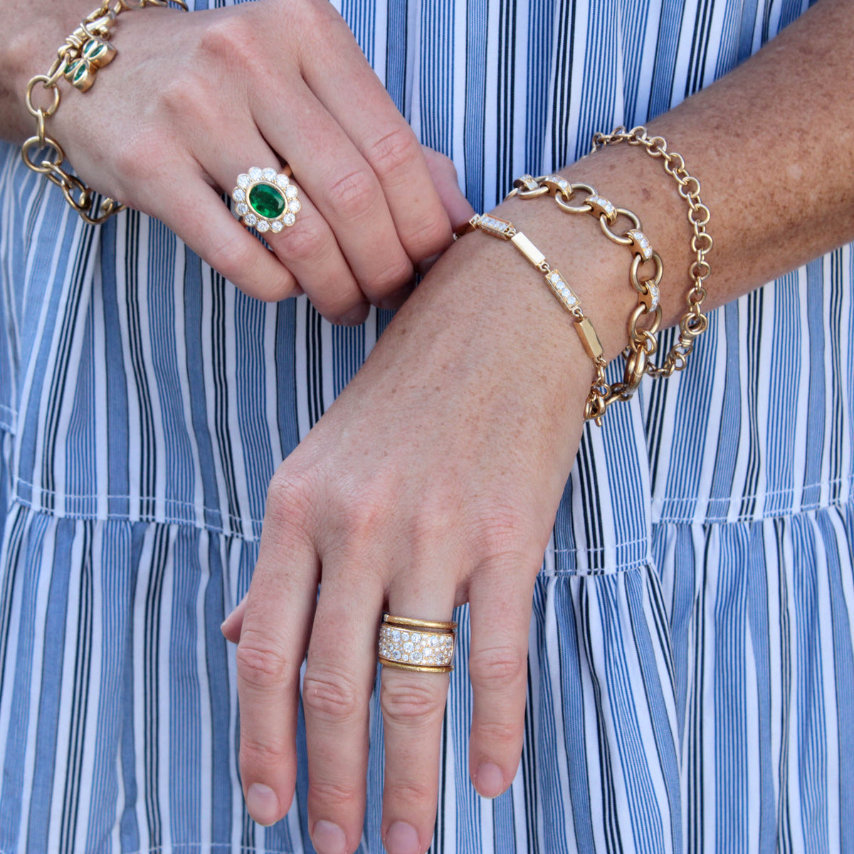 Single Stone Cobblestone Band