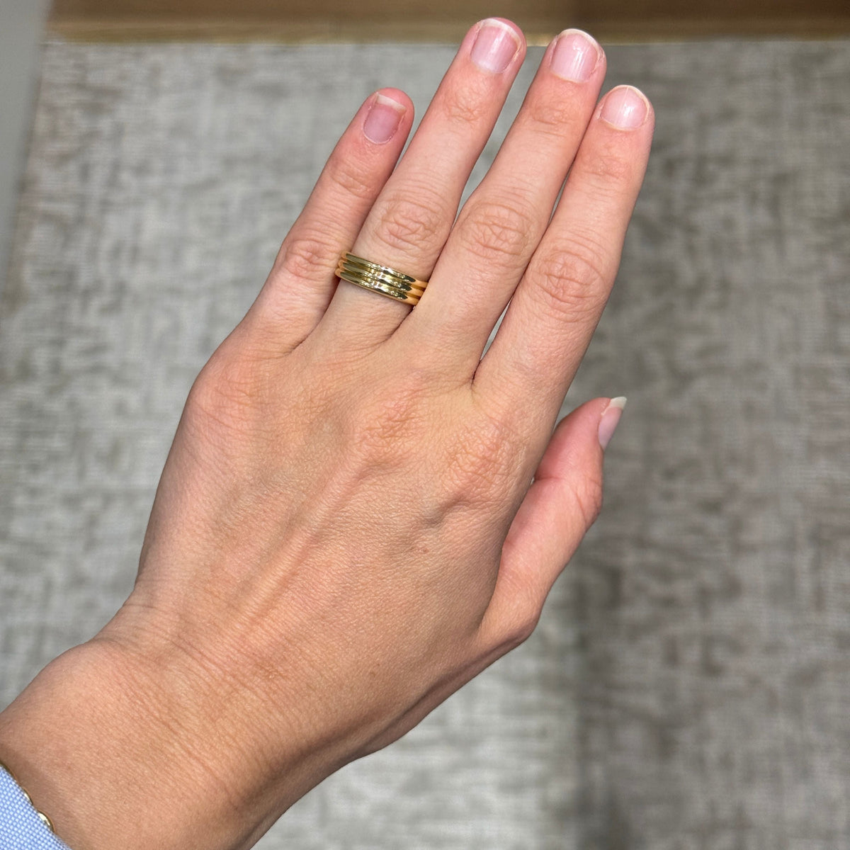 14K Yellow Gold Multi Row Band