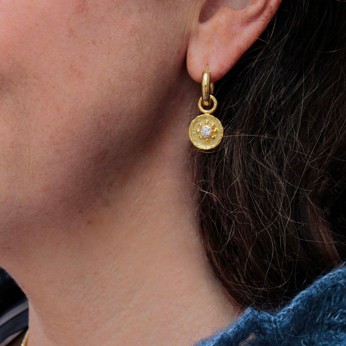 Elizabeth Locke Diamond 'Daisy' Earring Charms