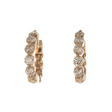 .75ct Diamond 14K Yellow Gold Huggie Hoop Earrings