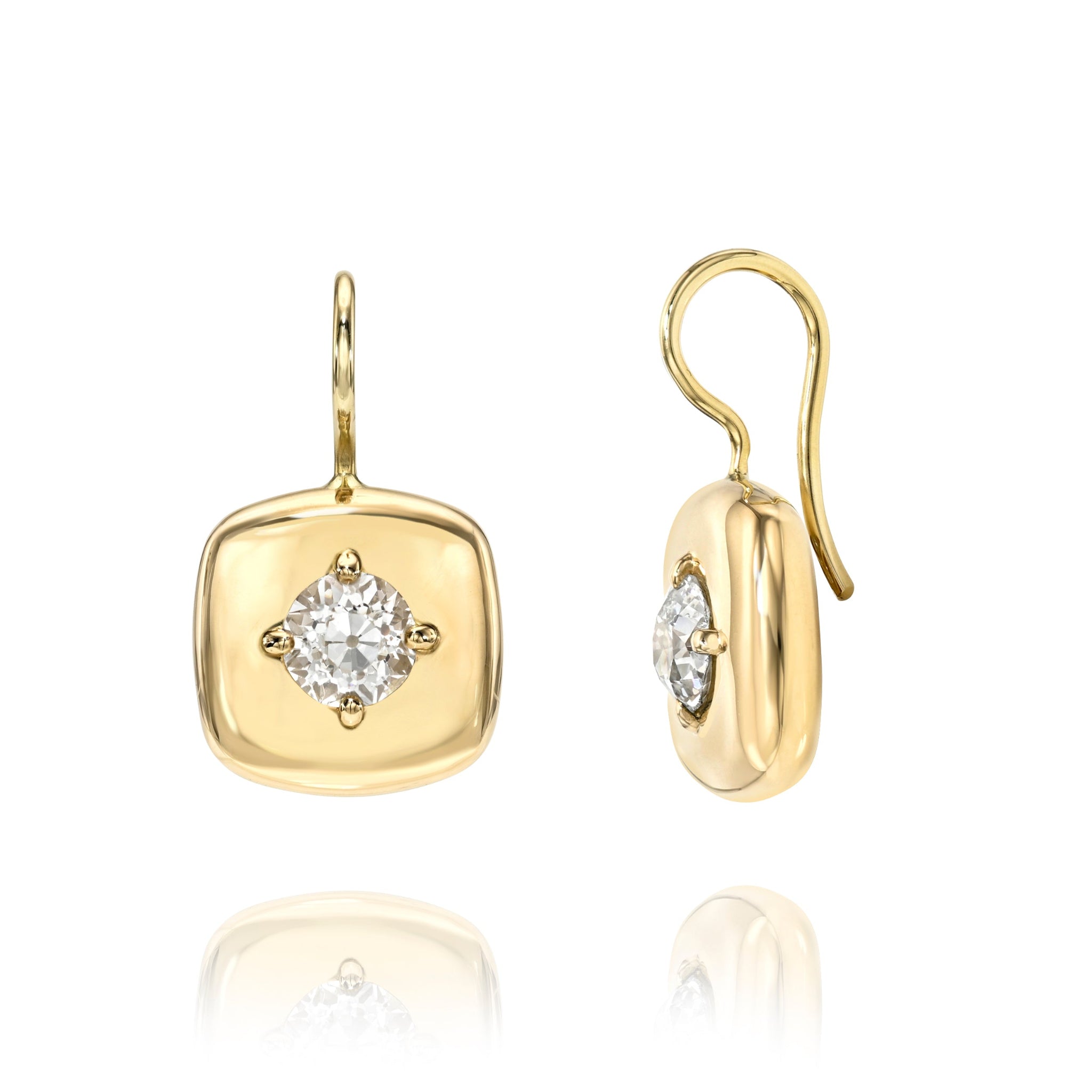 Single Stone Elodie Drop Earrings