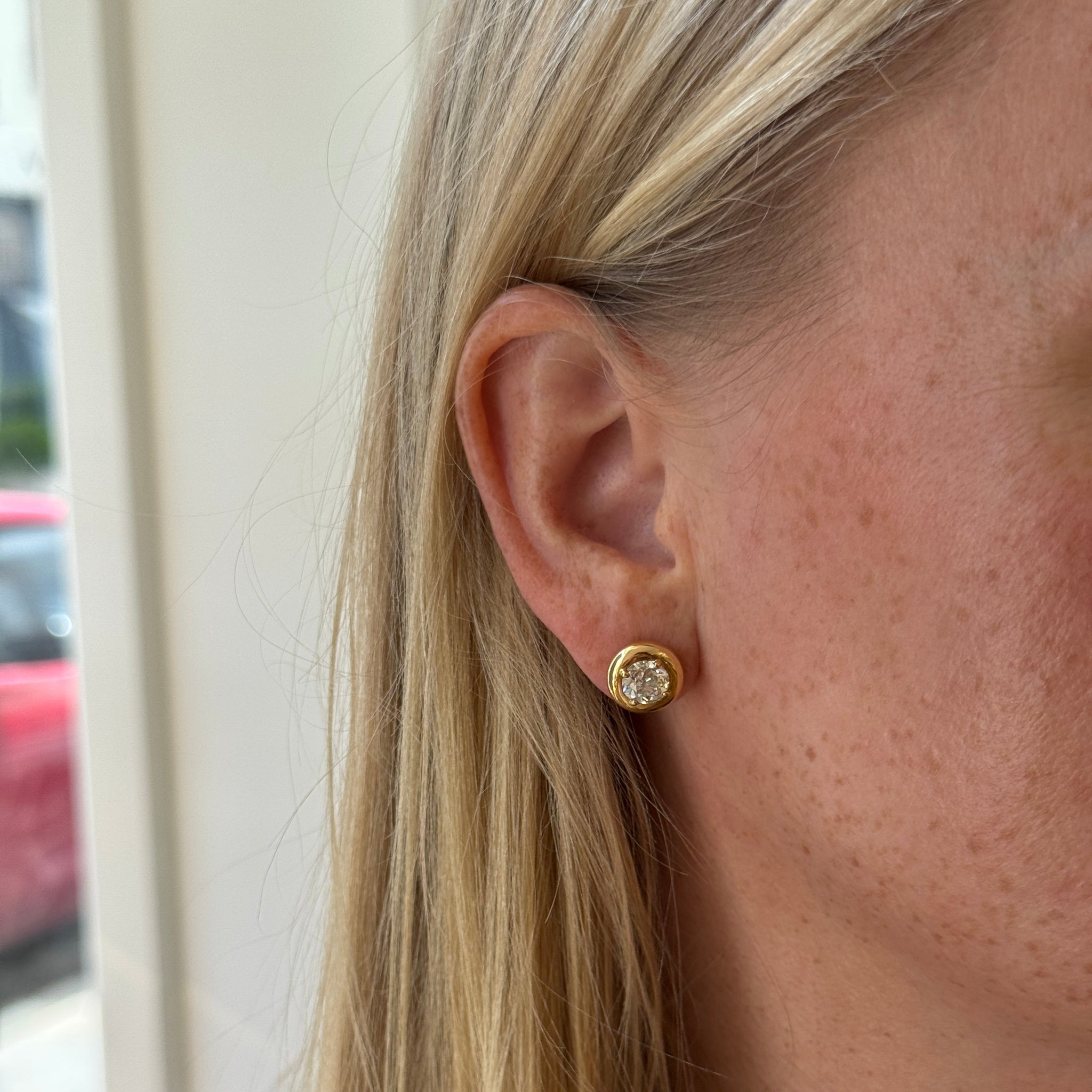 Single Stone Randi Stud Earrings