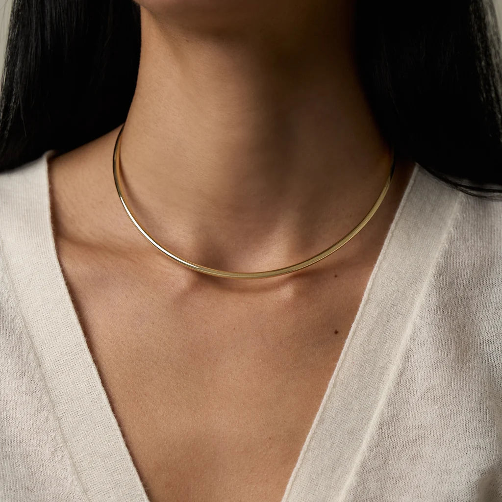 Jade Trau Plié Collar Necklace