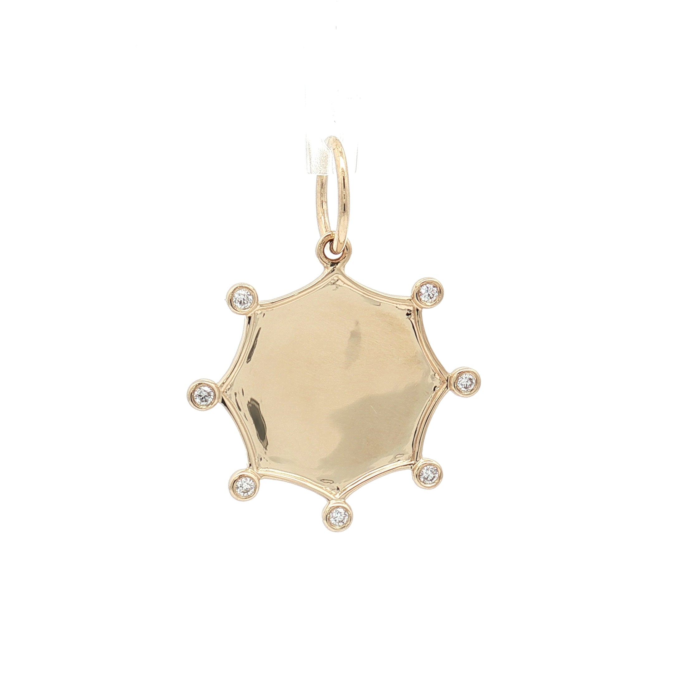 Diamond 14K Yellow Gold Pendant
