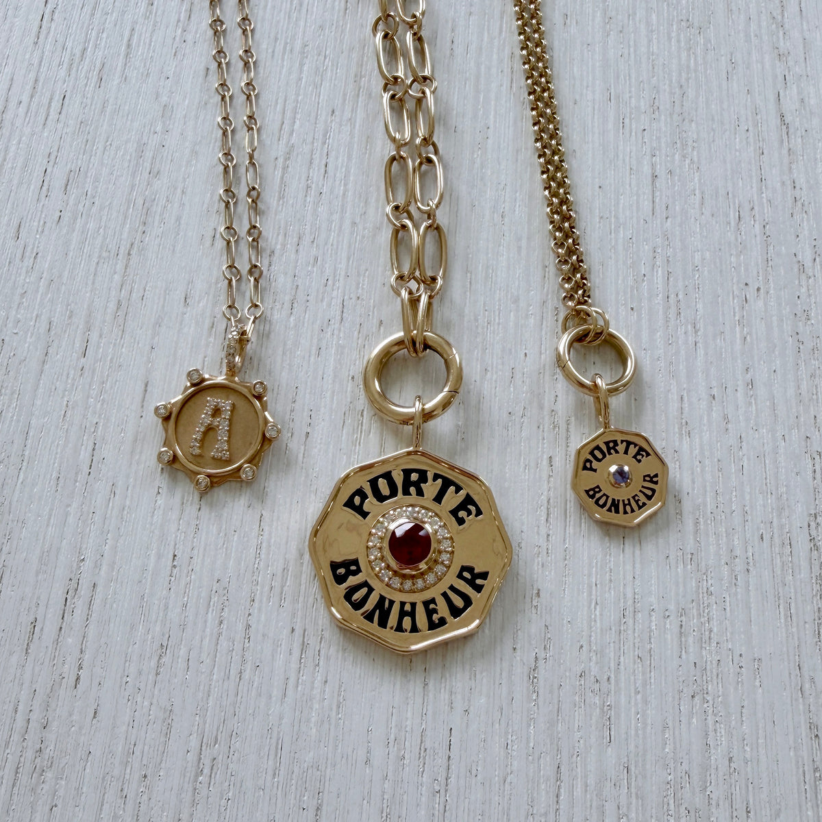 Marlo Laz Pavé Diamond Alphabet Coin Charm A