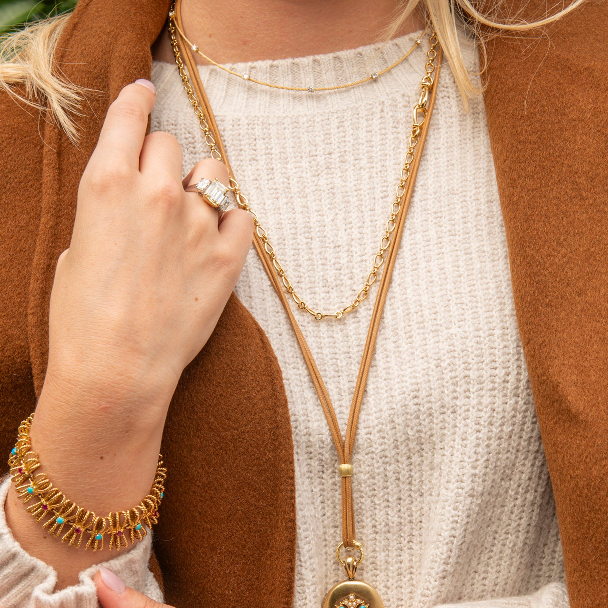 Paul Morelli 7 Diamond Single Unity Necklace