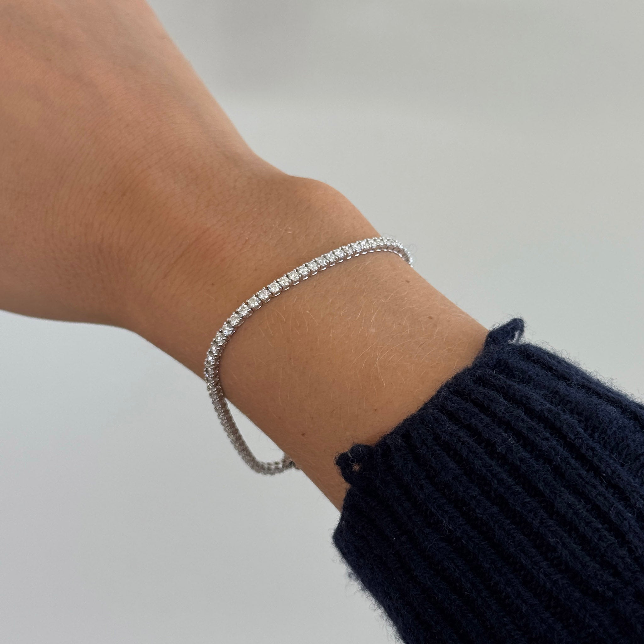 3ctw Diamond 14K White Gold Tennis Bracelet