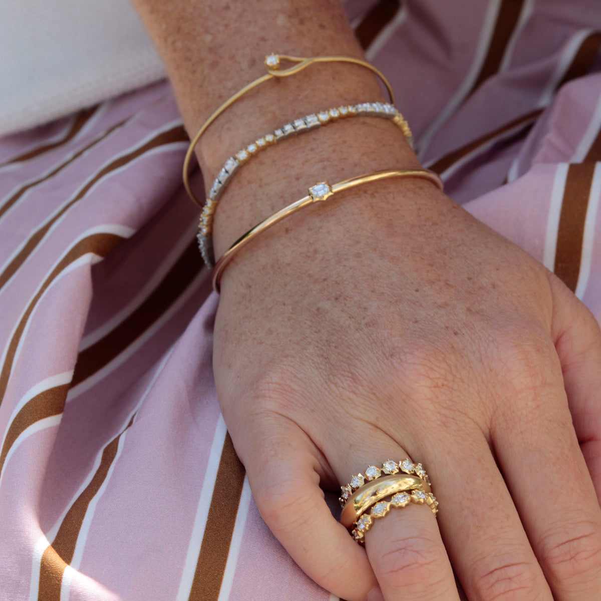 Jade Trau Vanguard Plié Bangle