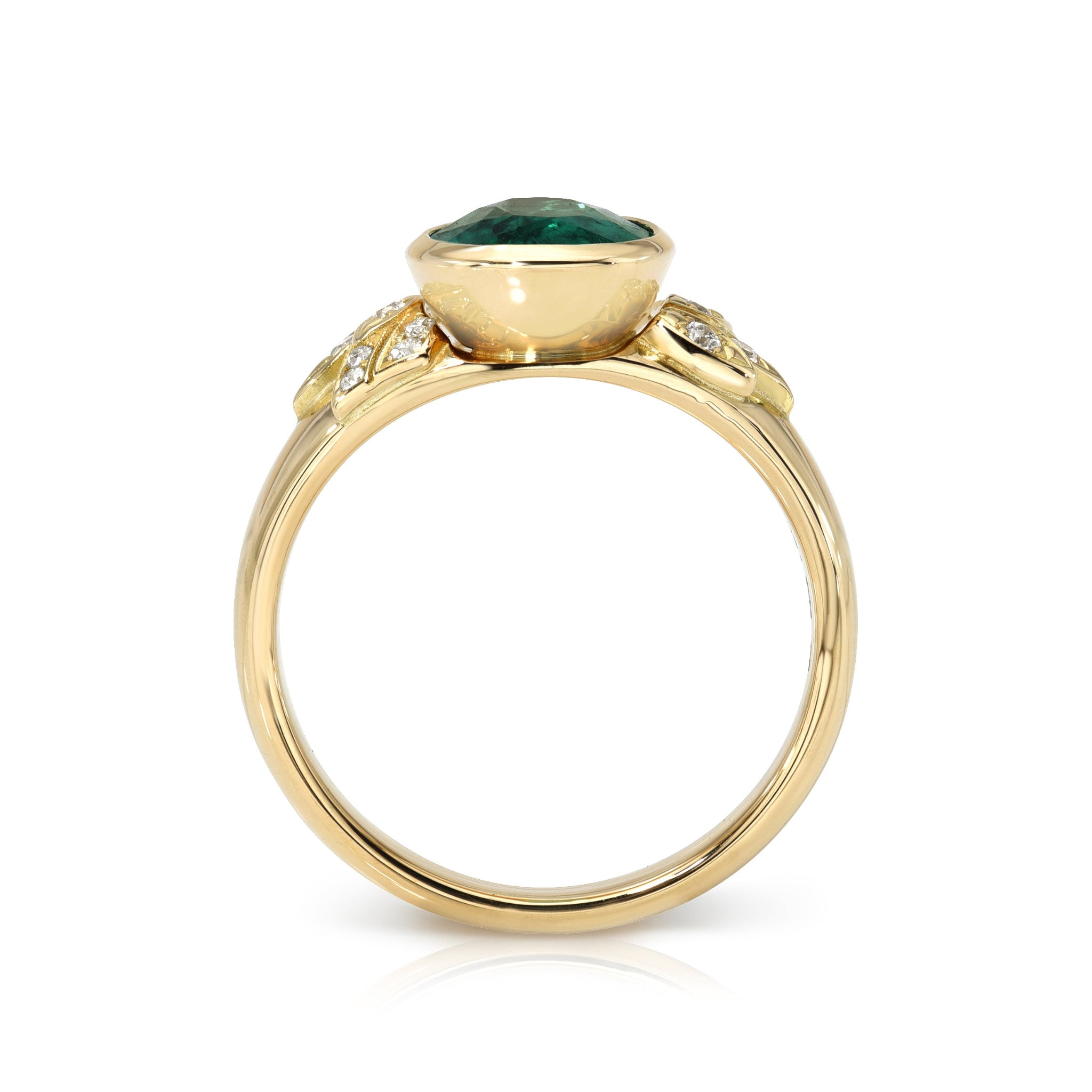 Single Stone Emerald Allison Ring