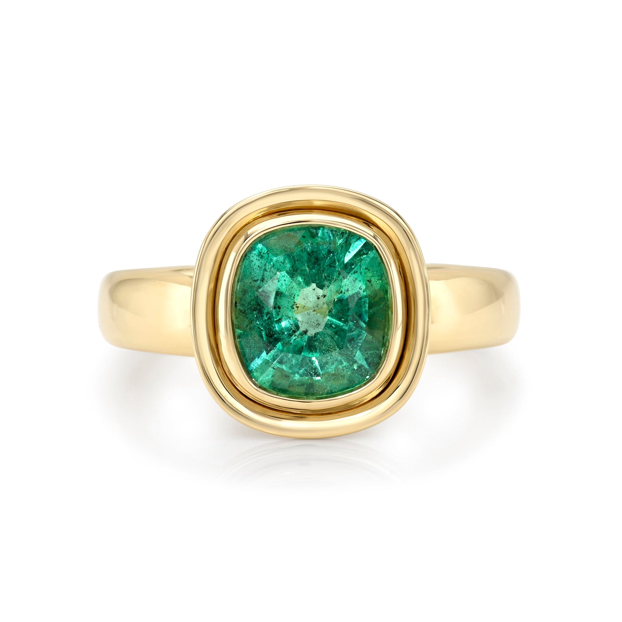Single Stone Emerald Aria Ring