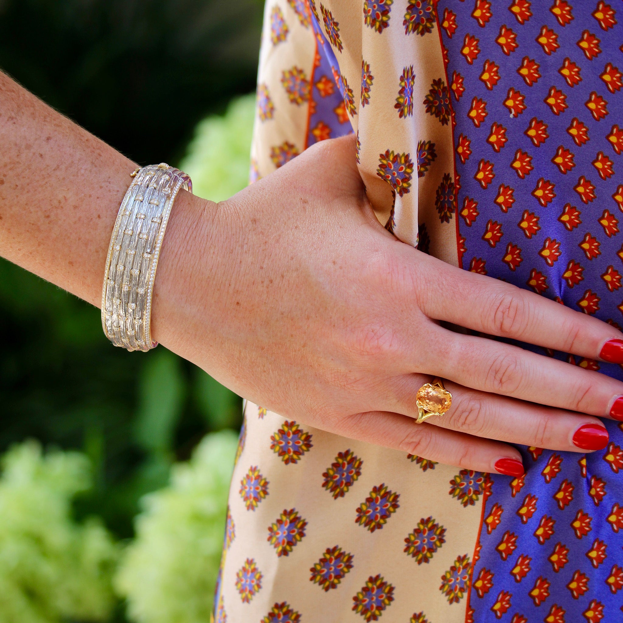 Imperial Topaz 14K Gold River Ring