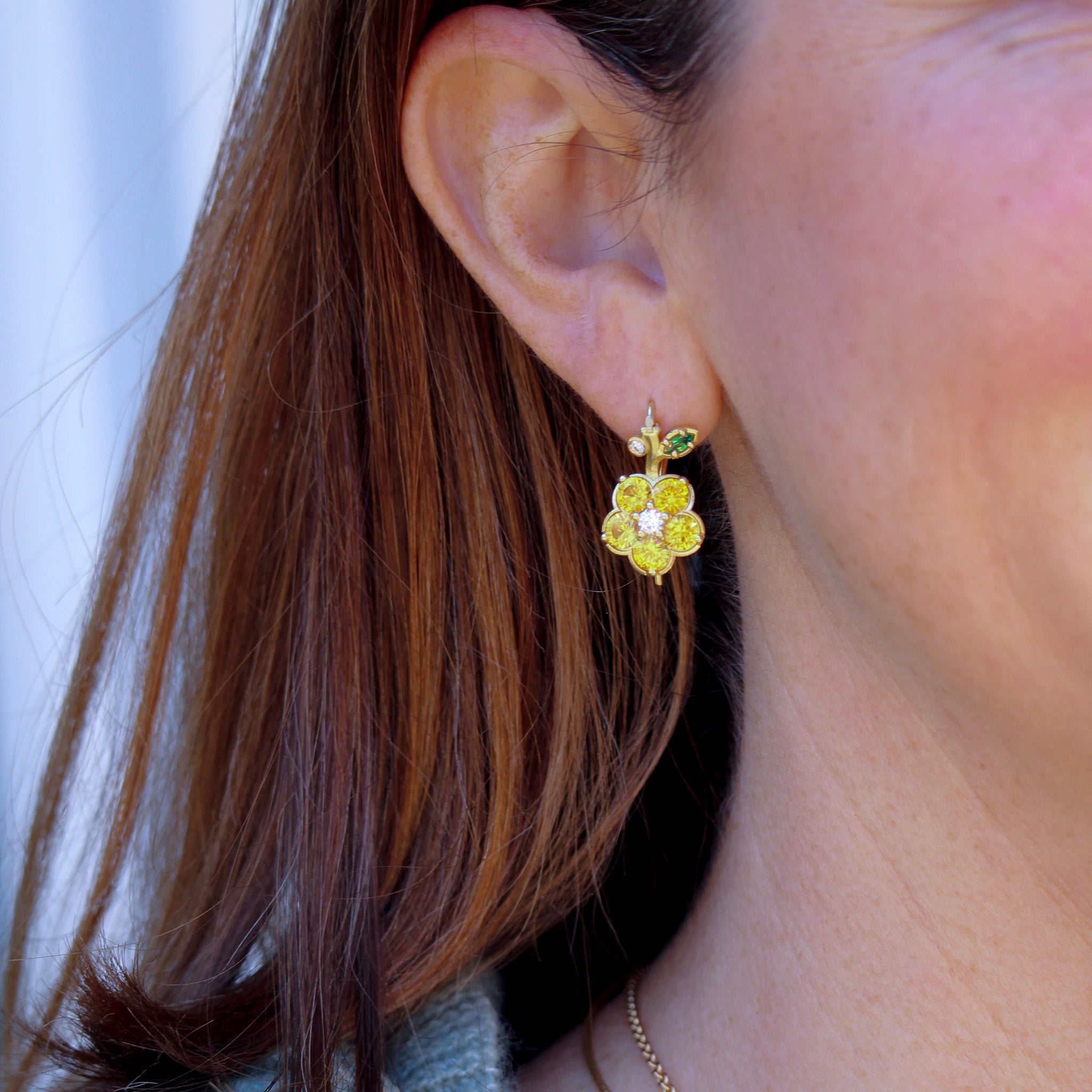 Paul Morelli Yellow Sapphire Wild Child Drop Earrings