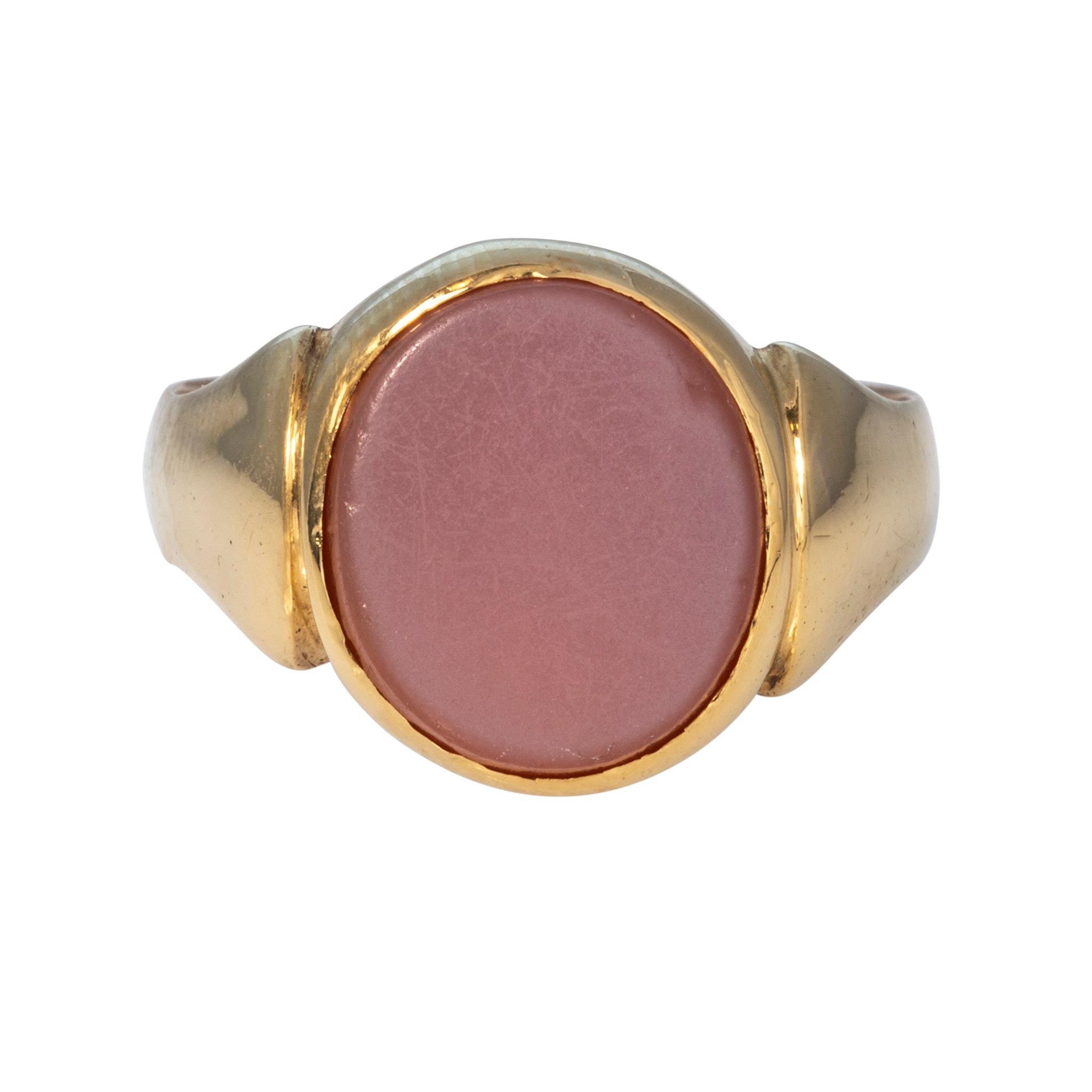 Victorian Carnelian 18K Yellow Gold Signet Ring