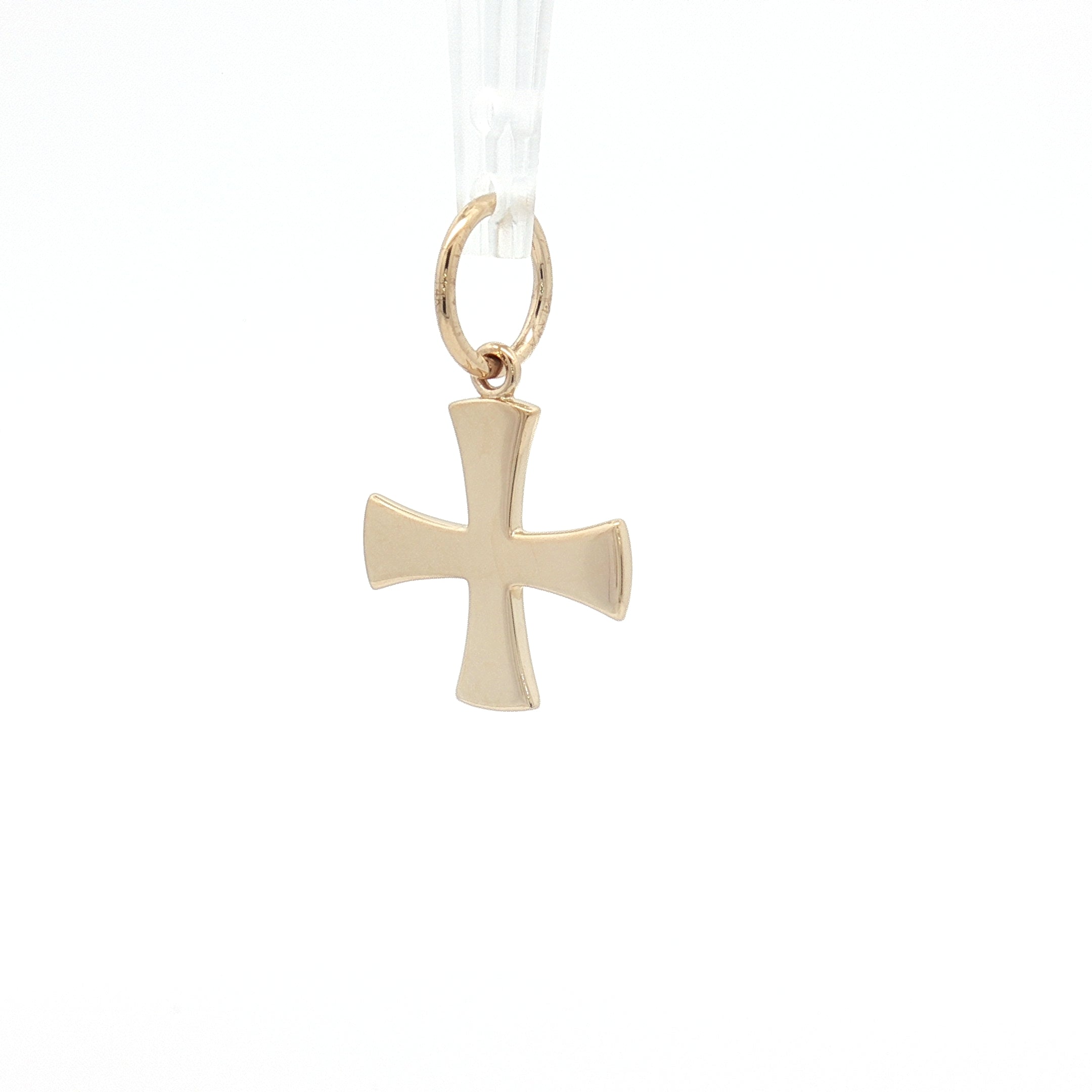 Sapphire 14K Yellow Gold Birthstone Cross Pendant