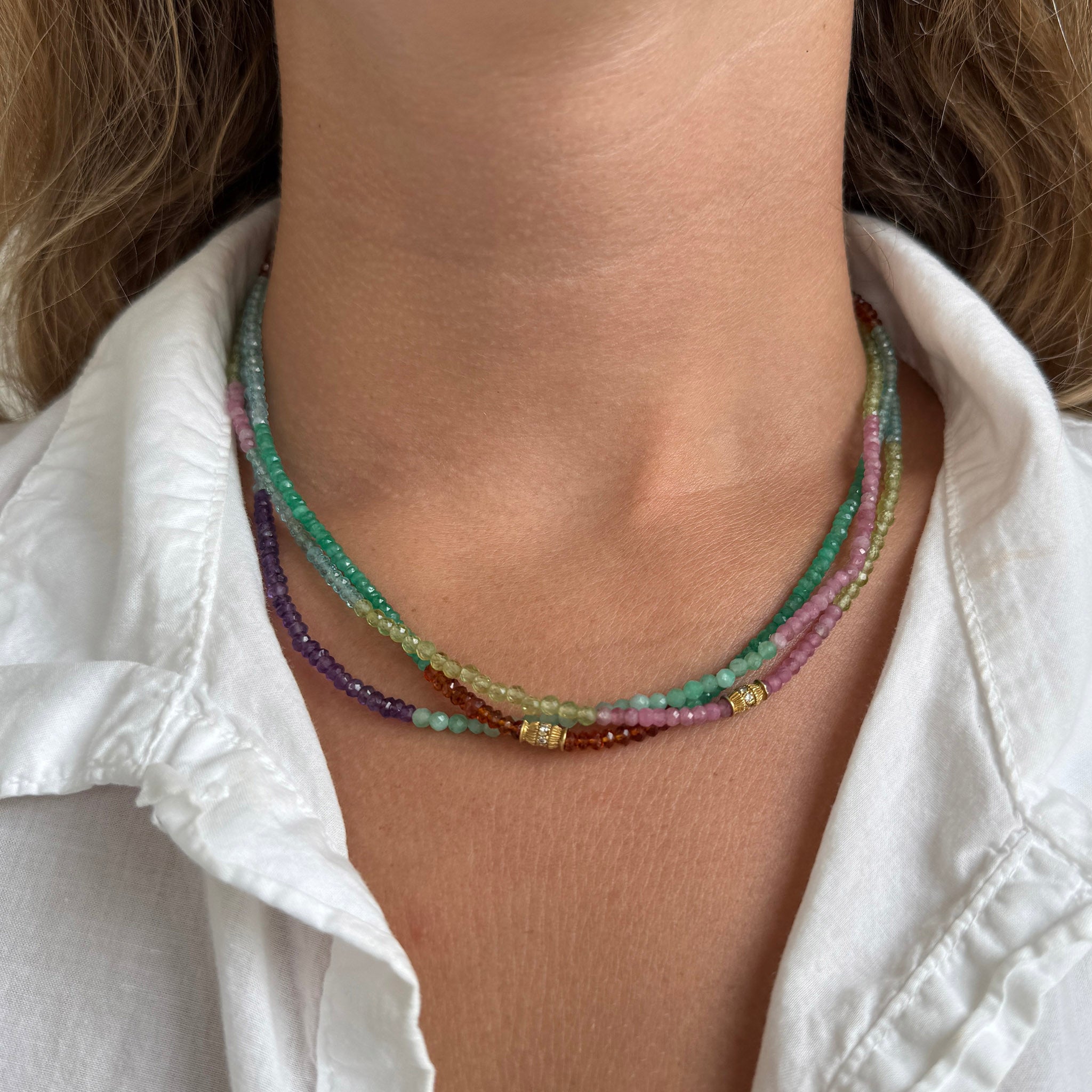 Tippy Stern Fine Art Multi-Stone Beaded Necklace